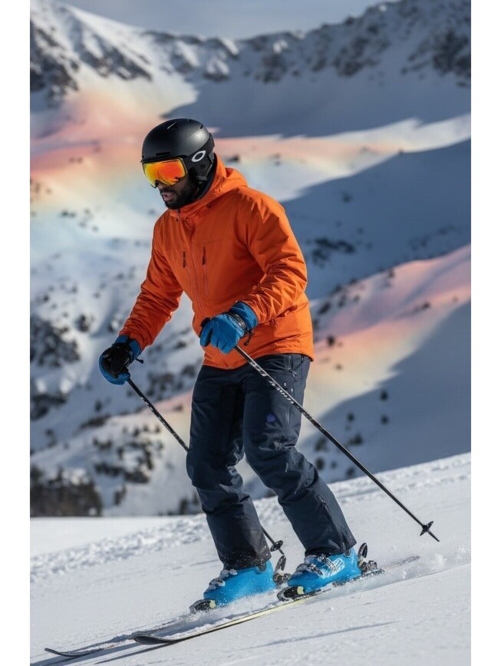 $429 Stio Men's XL Environ Pant Mountain Shadow Blue Ski Snowboard Pants